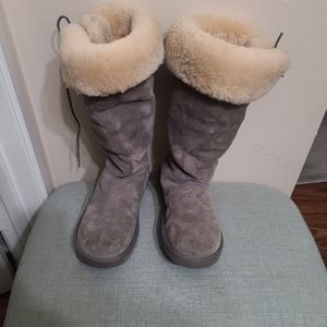Grey UGG tall boots